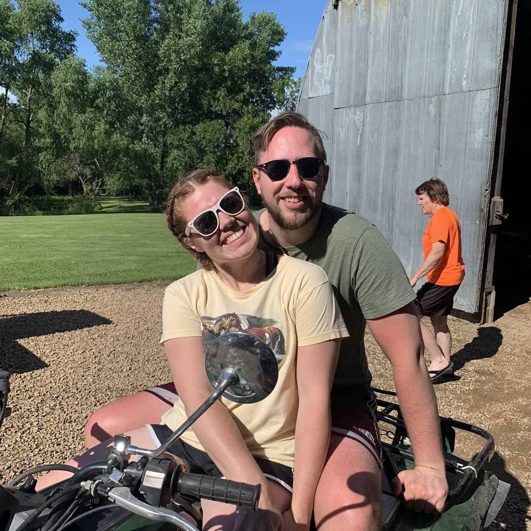 Our first 4th of July together. We both got VERY sunburnt.