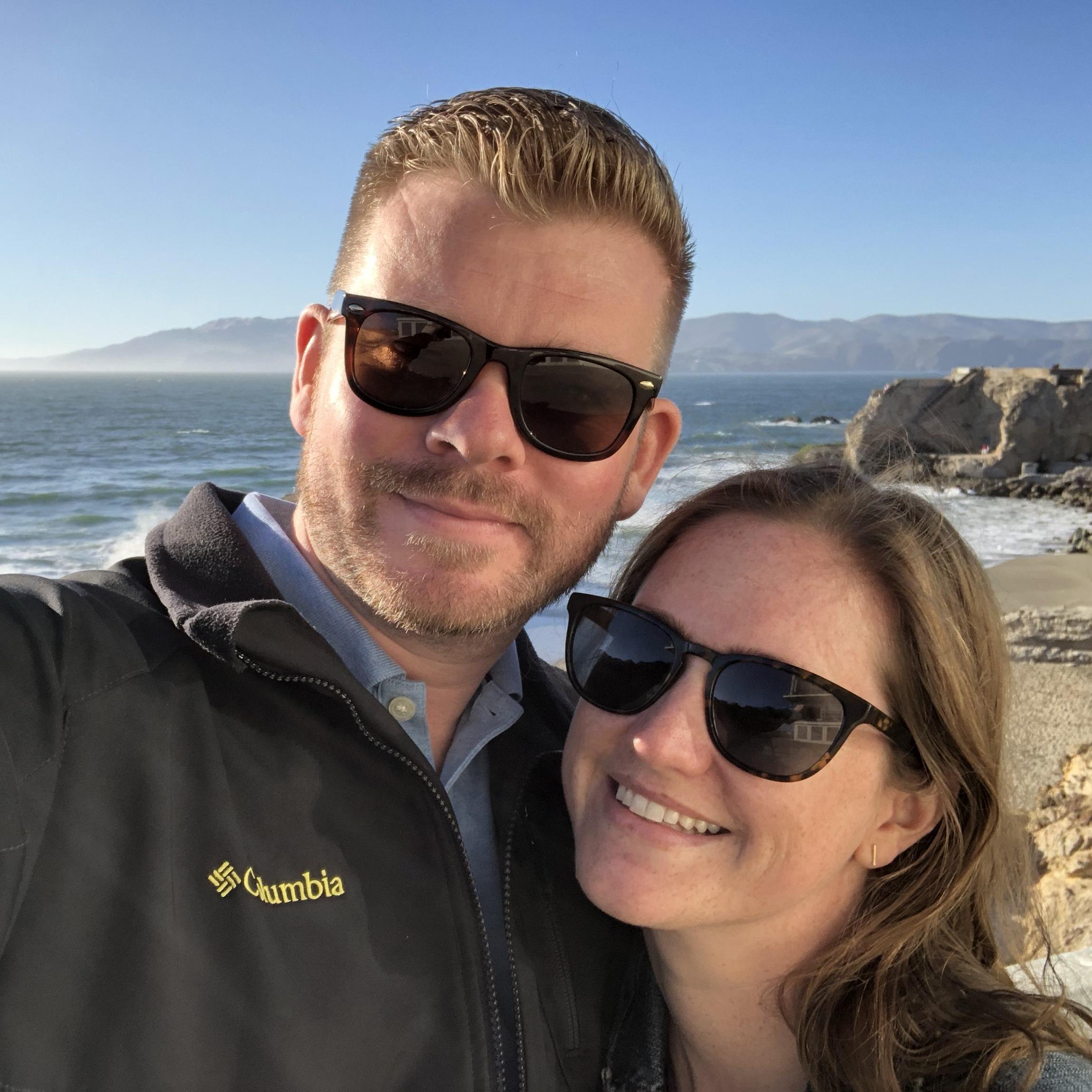 One of our first dates, August 2018