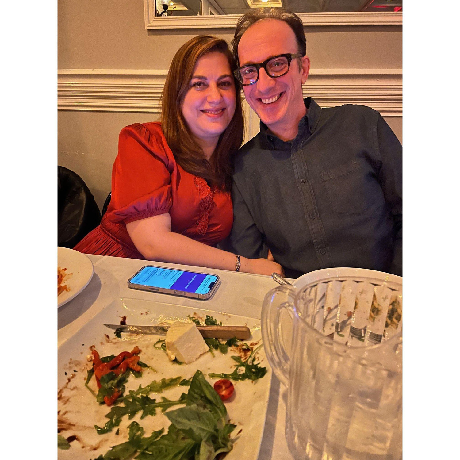 Lacey's 50th birthday at Puglia in Little Italy (not pictured: Cheryl and Ruby).