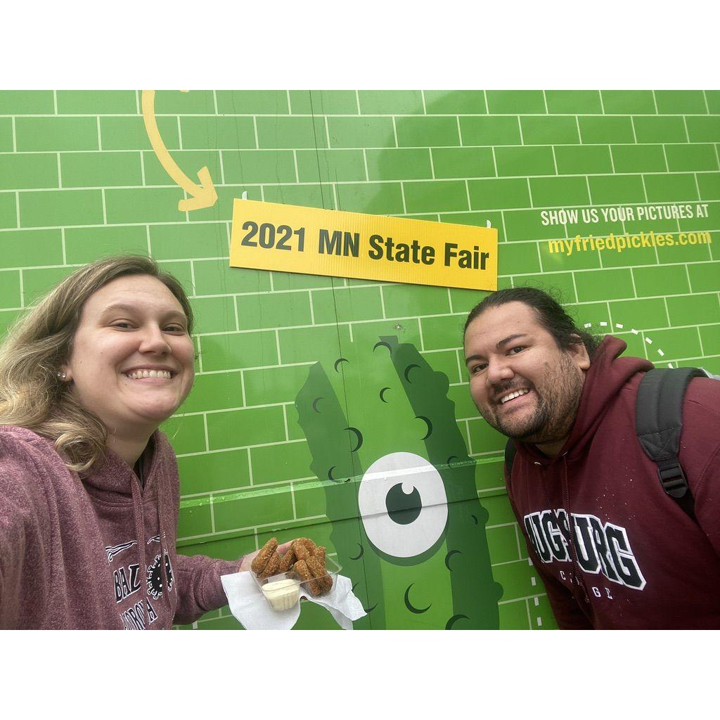 Gotta get fried pickles when at the Great Minnesota Get Together!