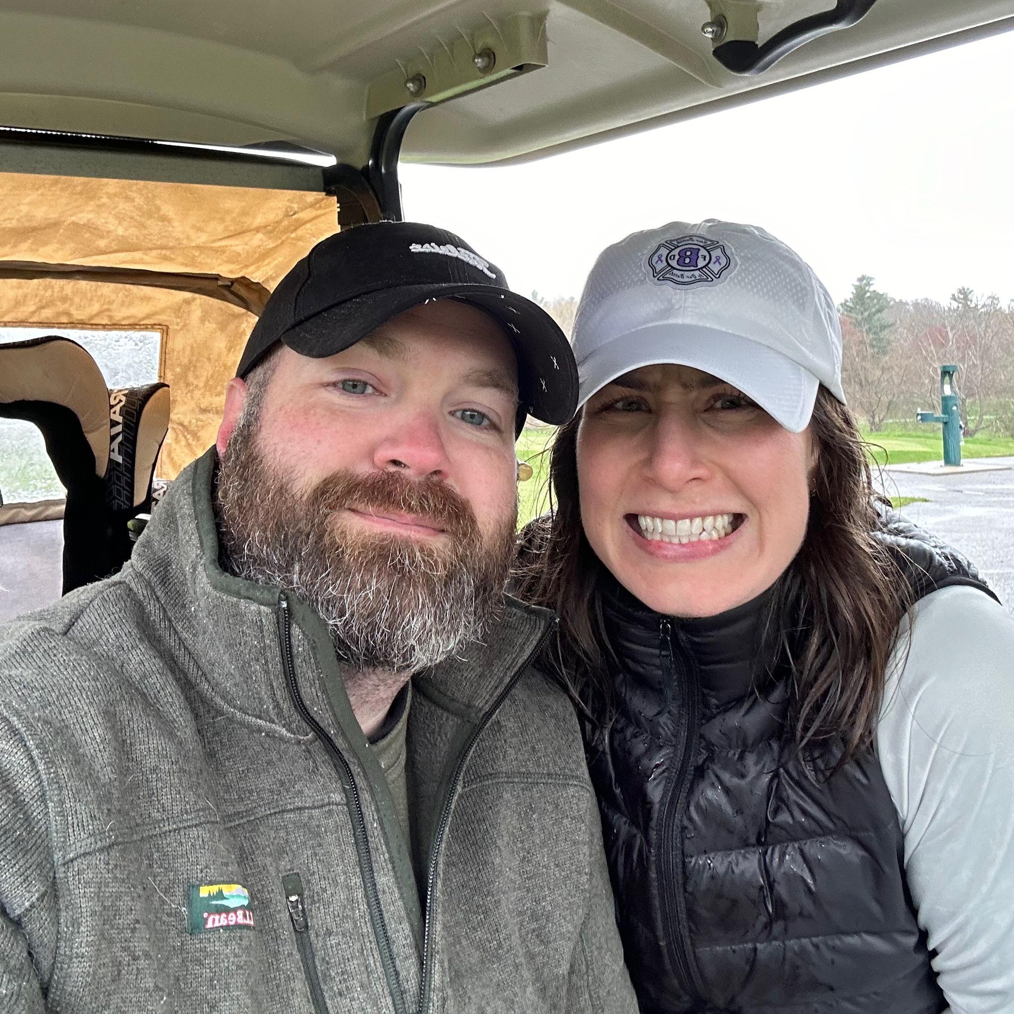 Typical Thursday golf in the rain