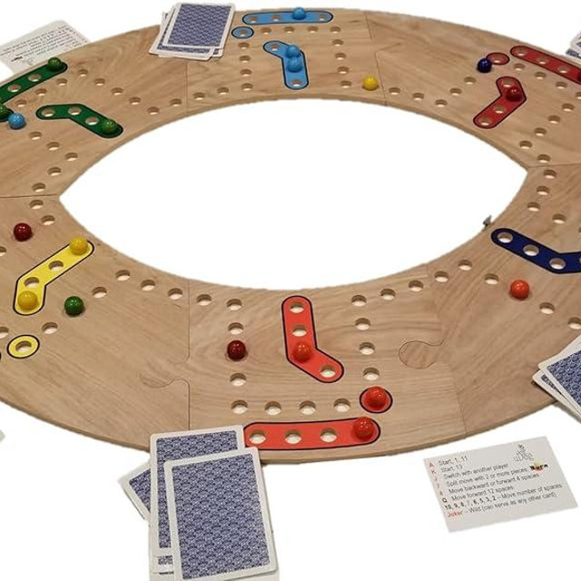 uDog Board Game | Old-Fashioned Fun for 2–12 Players | Made in The USA | Durable Wooden Pieces to Last a Lifetime | Family Game Night (6-Player)