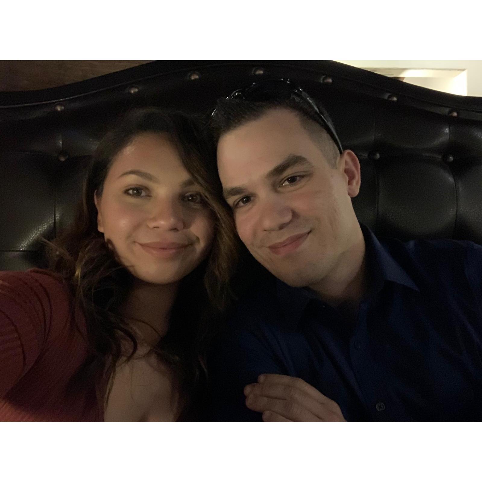 Our first date.