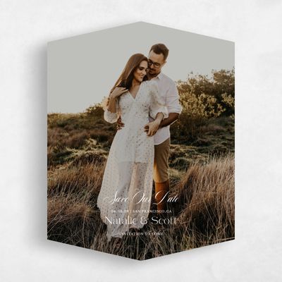 White Diamond Wedding Save the Date - Horto Photo