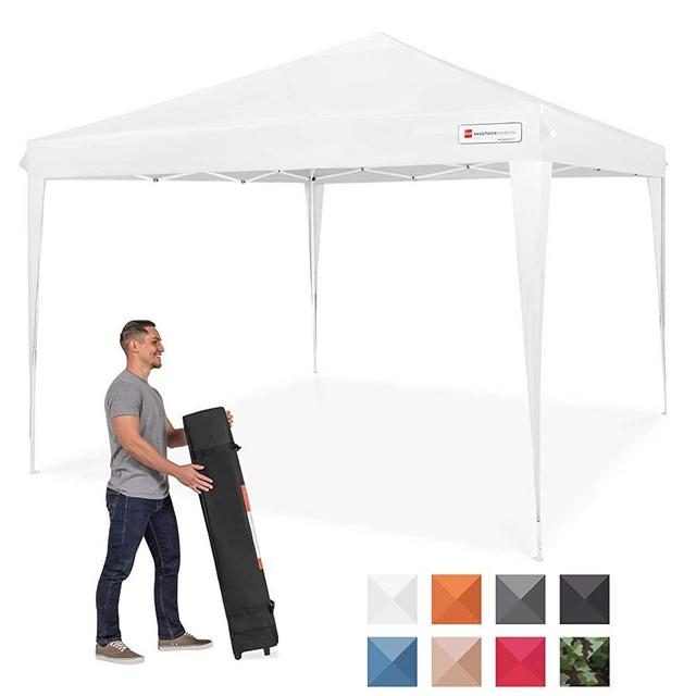 Best Choice Products 10x10ft Outdoor Portable Lightweight Folding Instant Pop Up Gazebo Canopy Shade Tent w/Adjustable Height, Wind Vent, Carrying Bag - White