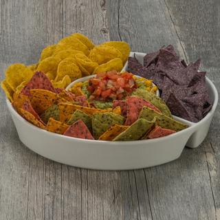 Four Section Chip and Dip Serving Platter