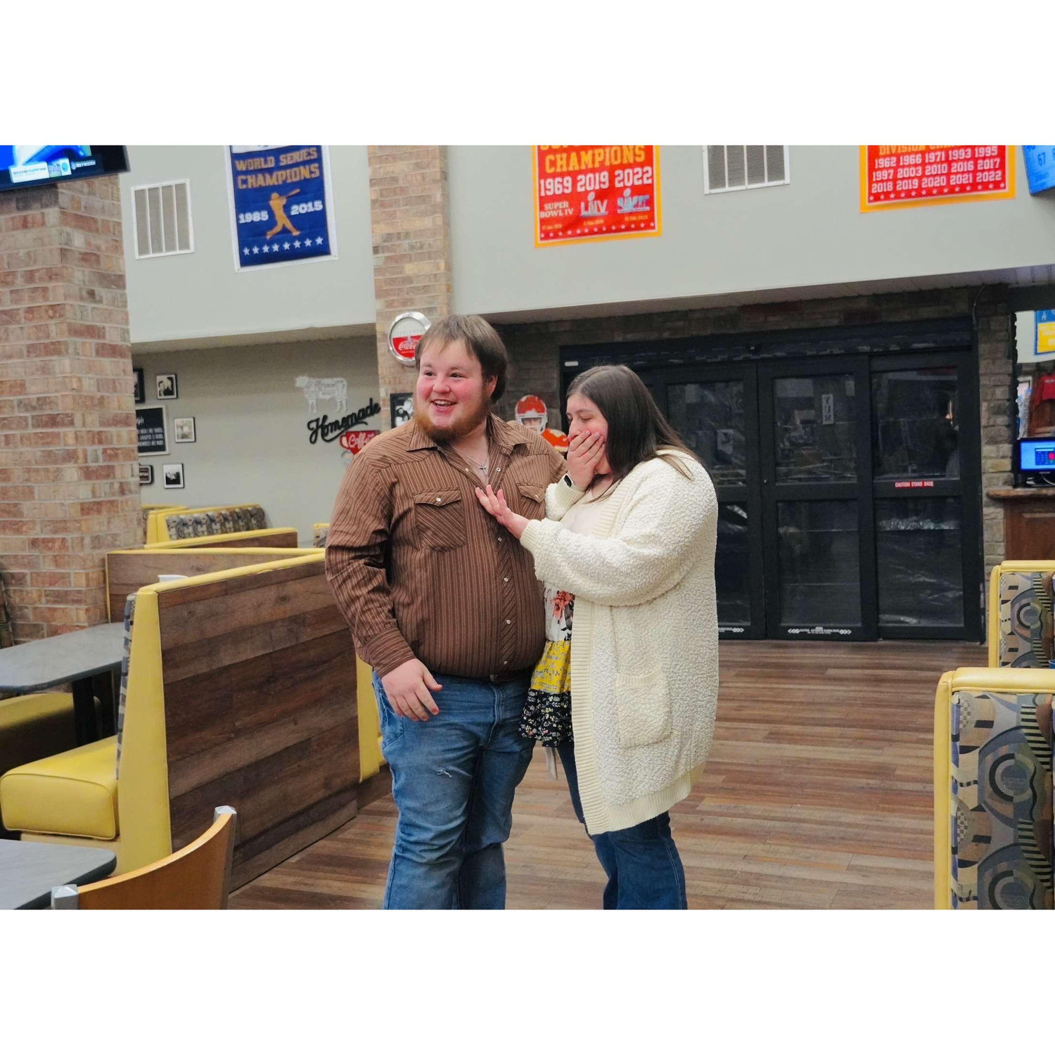 The night we got engaged!