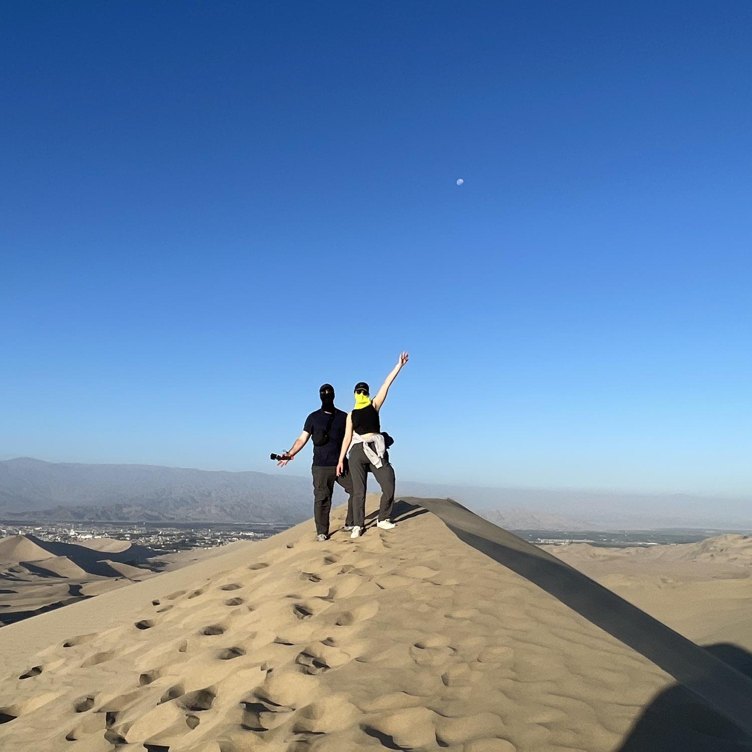 We discovered our love for sand boarding in Peru