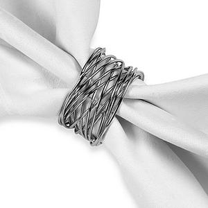 Twisted Wire Napkin Ring in Silver