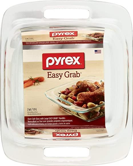 Pyrex Easy Grab 8" Glass Bakeware Dish