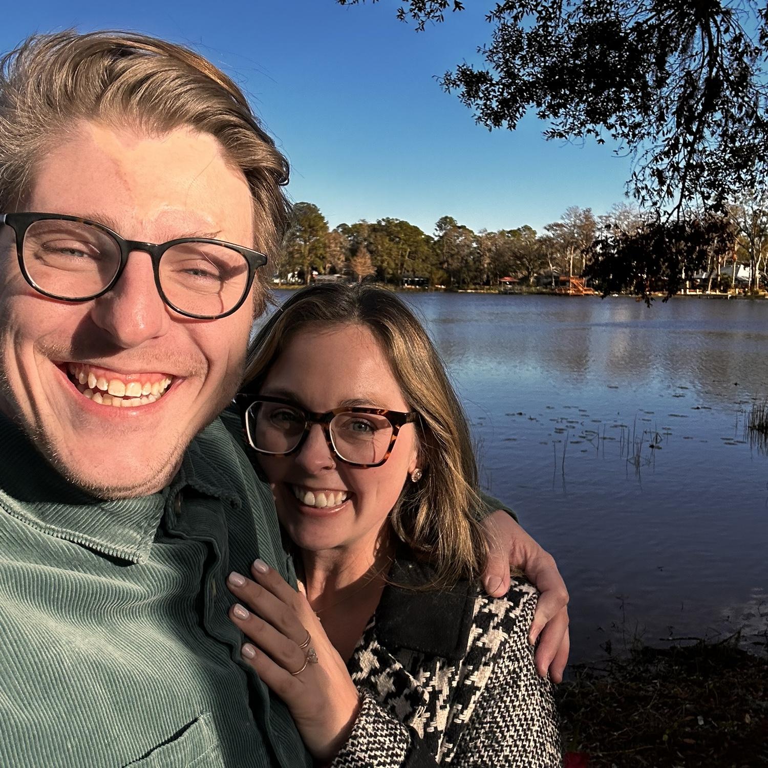 The engagement! A proposal on the dock— followed by lots of champagne and miles of smiles.