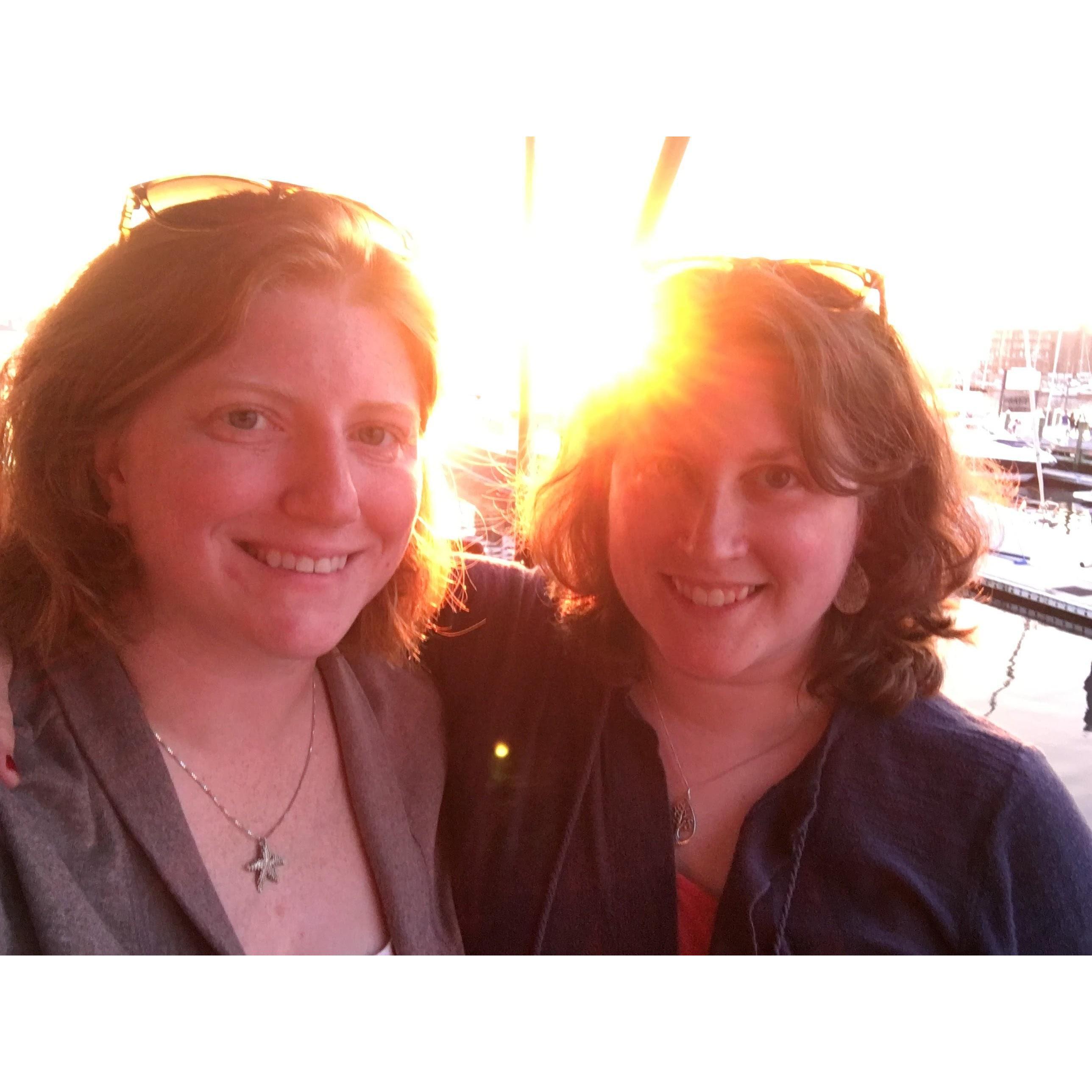 Sunset in Newport