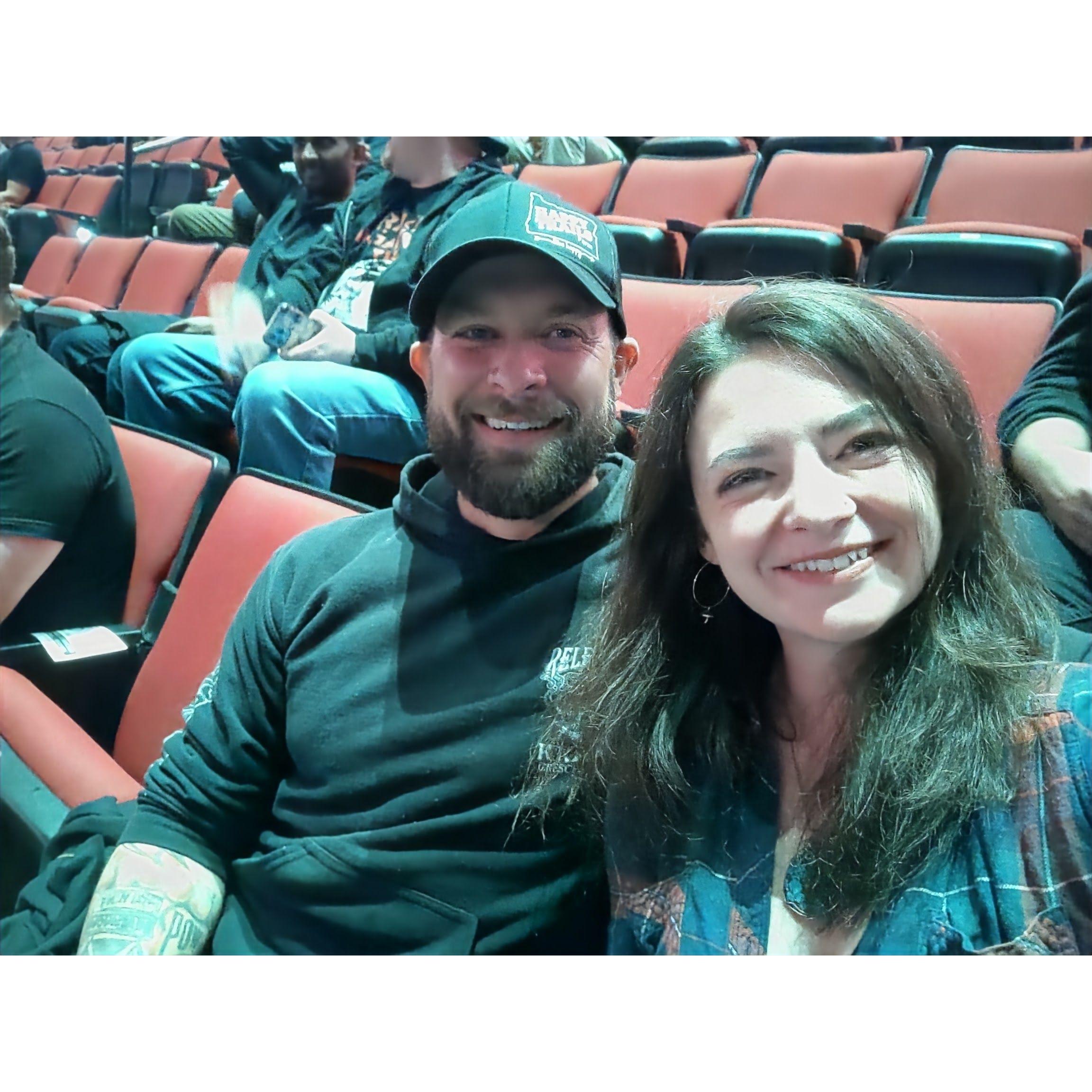 Our first trip out of town, and our first TOOL concert together!