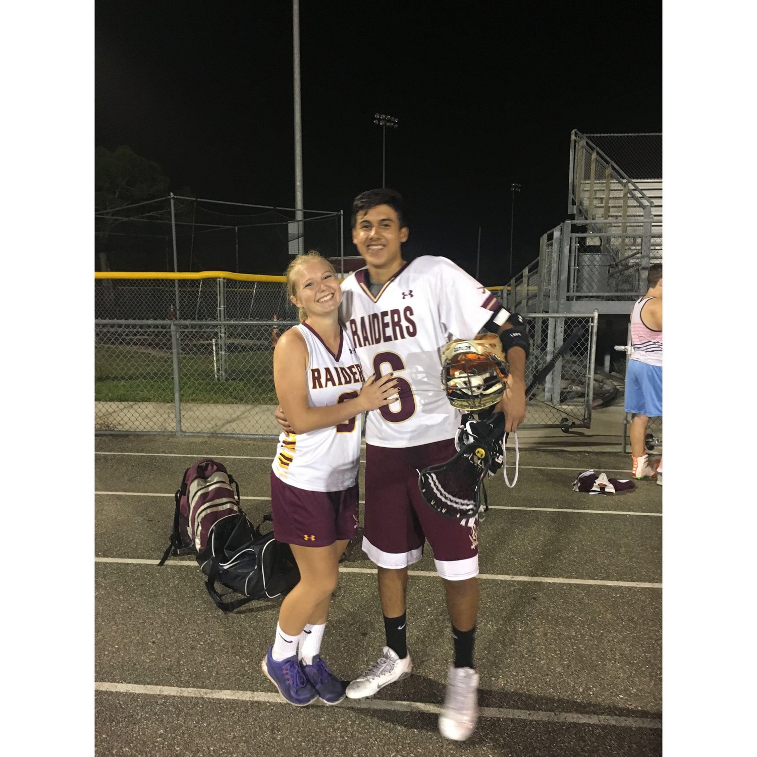 Both played Varsity Lacrosse at Riverdale high school