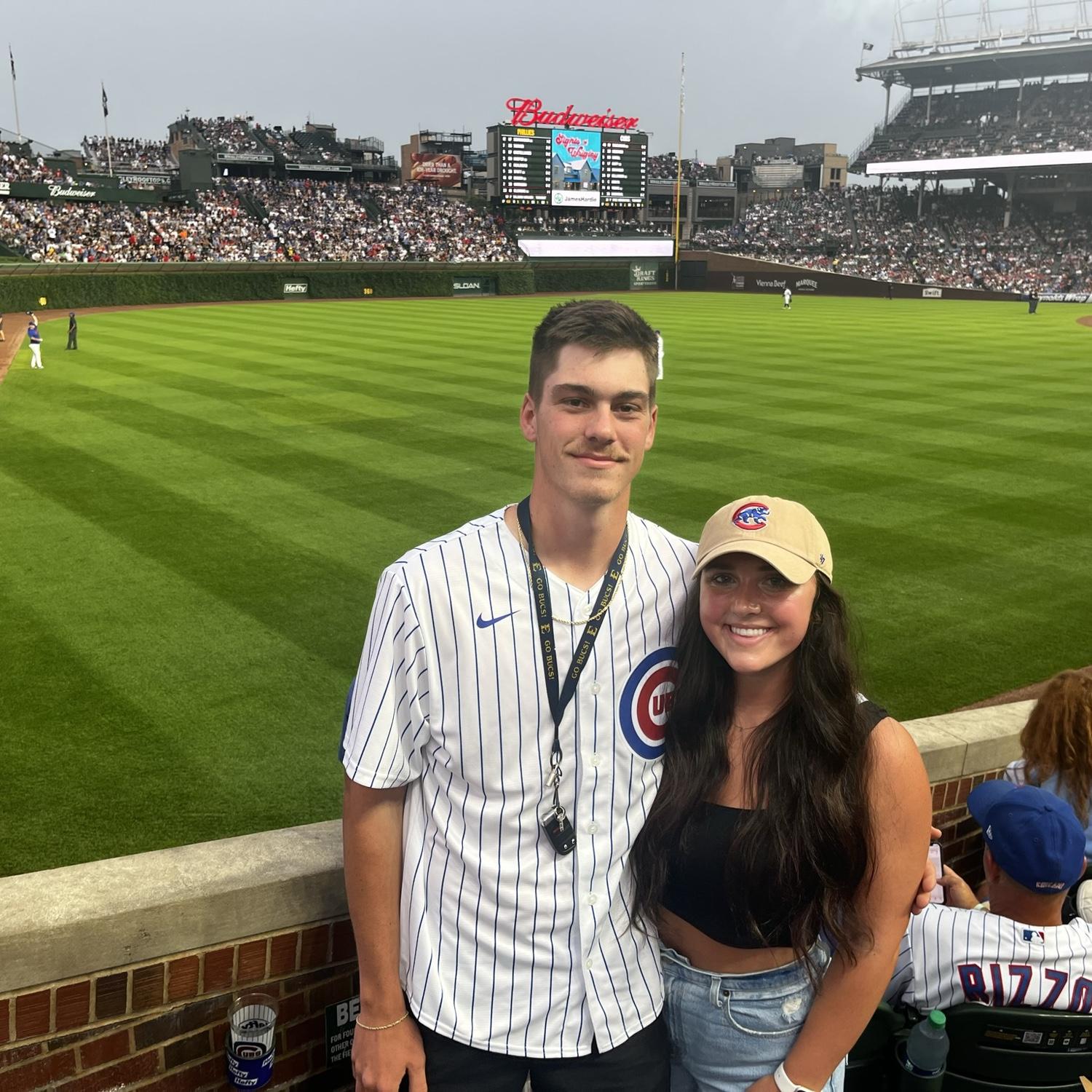 With Ben working on the road, we've got to visit some pretty neat places together! Our first time watching the Cubs play in Chicago!