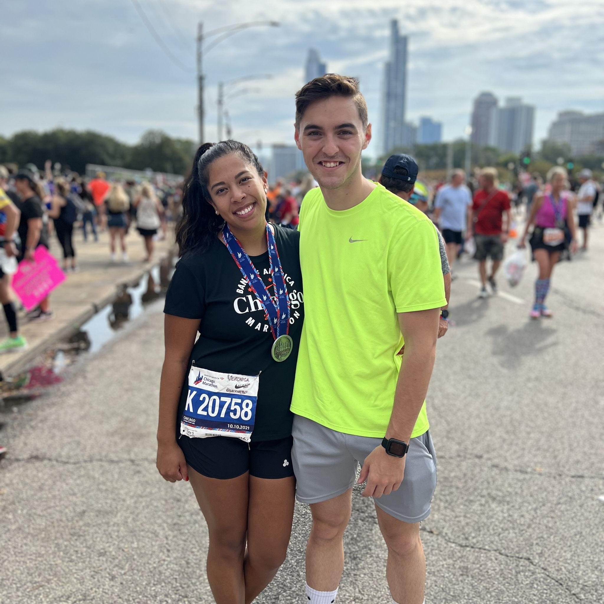 Marathon finishin, even though it wasn’t easy she proved the doctor wrong.