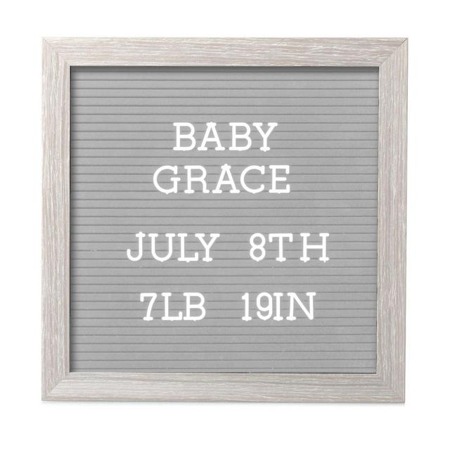 Pearhead 10" x 10" Letterboard Set - Light Gray