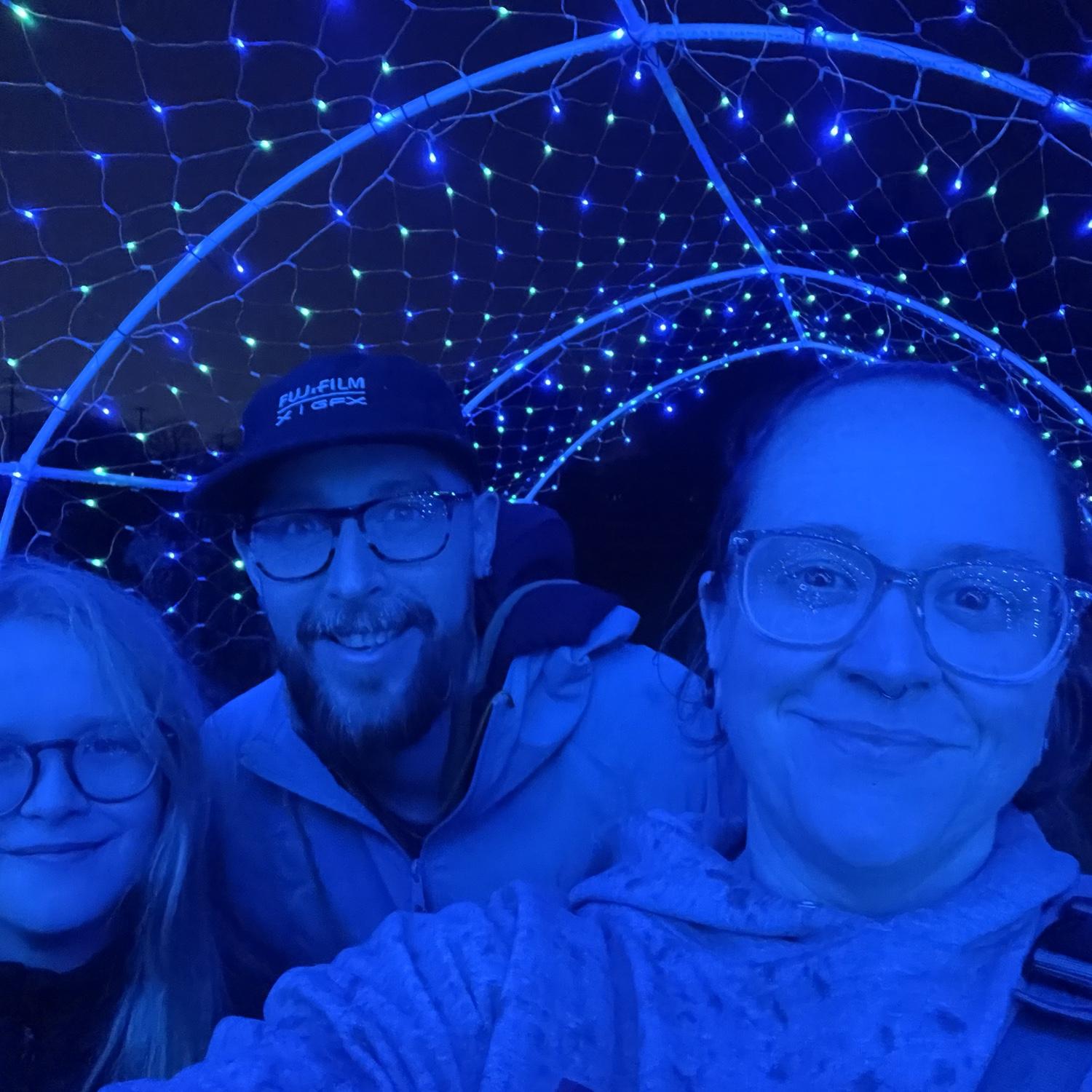 Winter lights at the metro parks