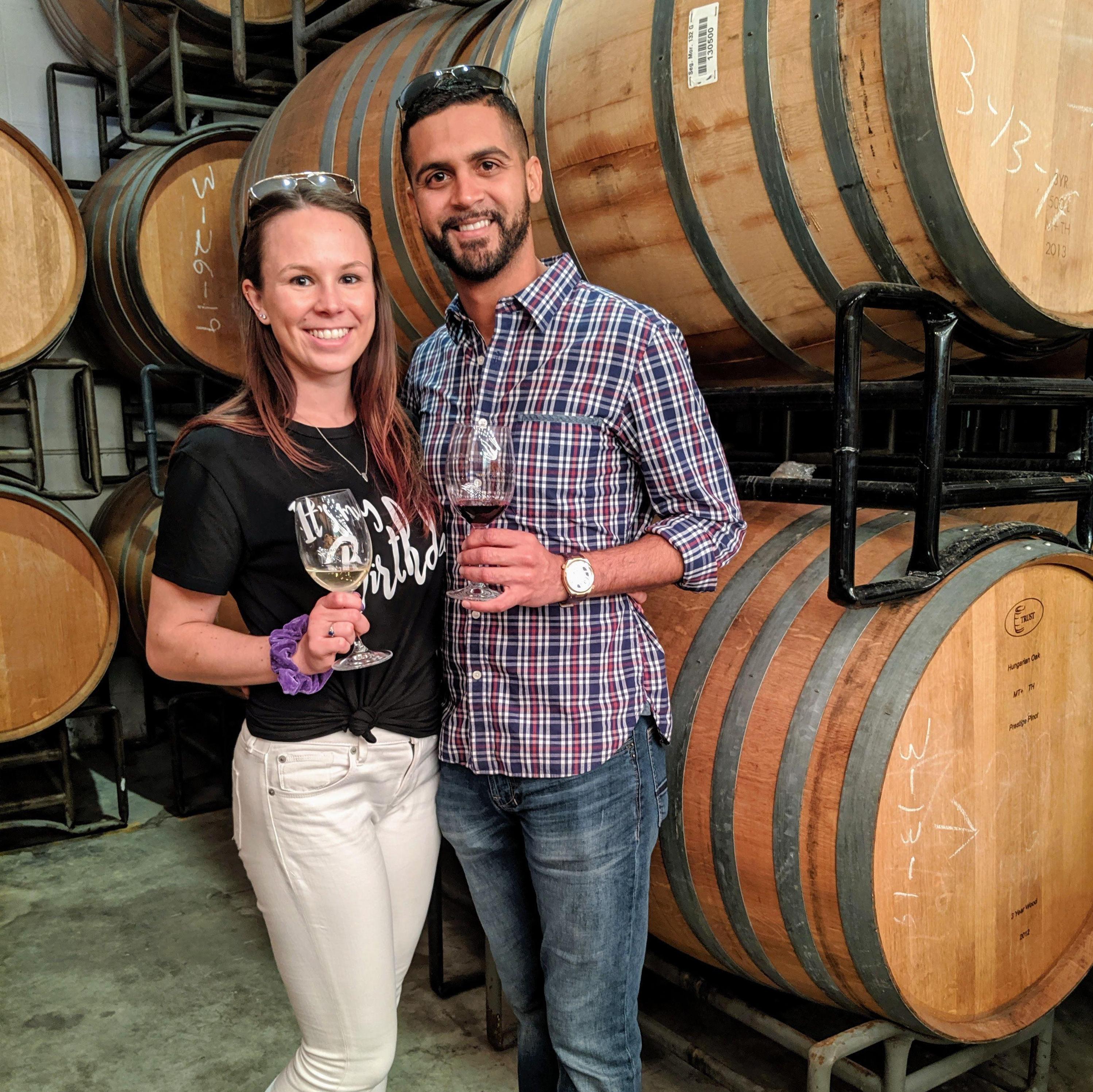 Meghan's 26th birthday celebration, with wine of course