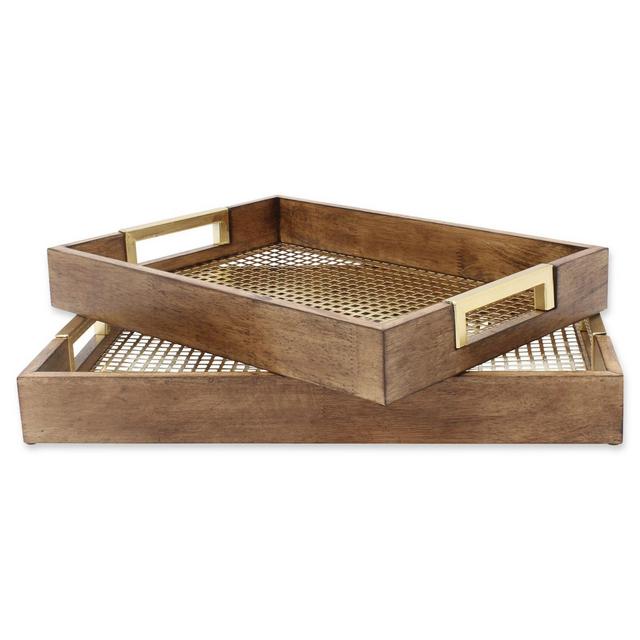 Kate and Laurel Hanneli Nesting Trays (Set of 2)