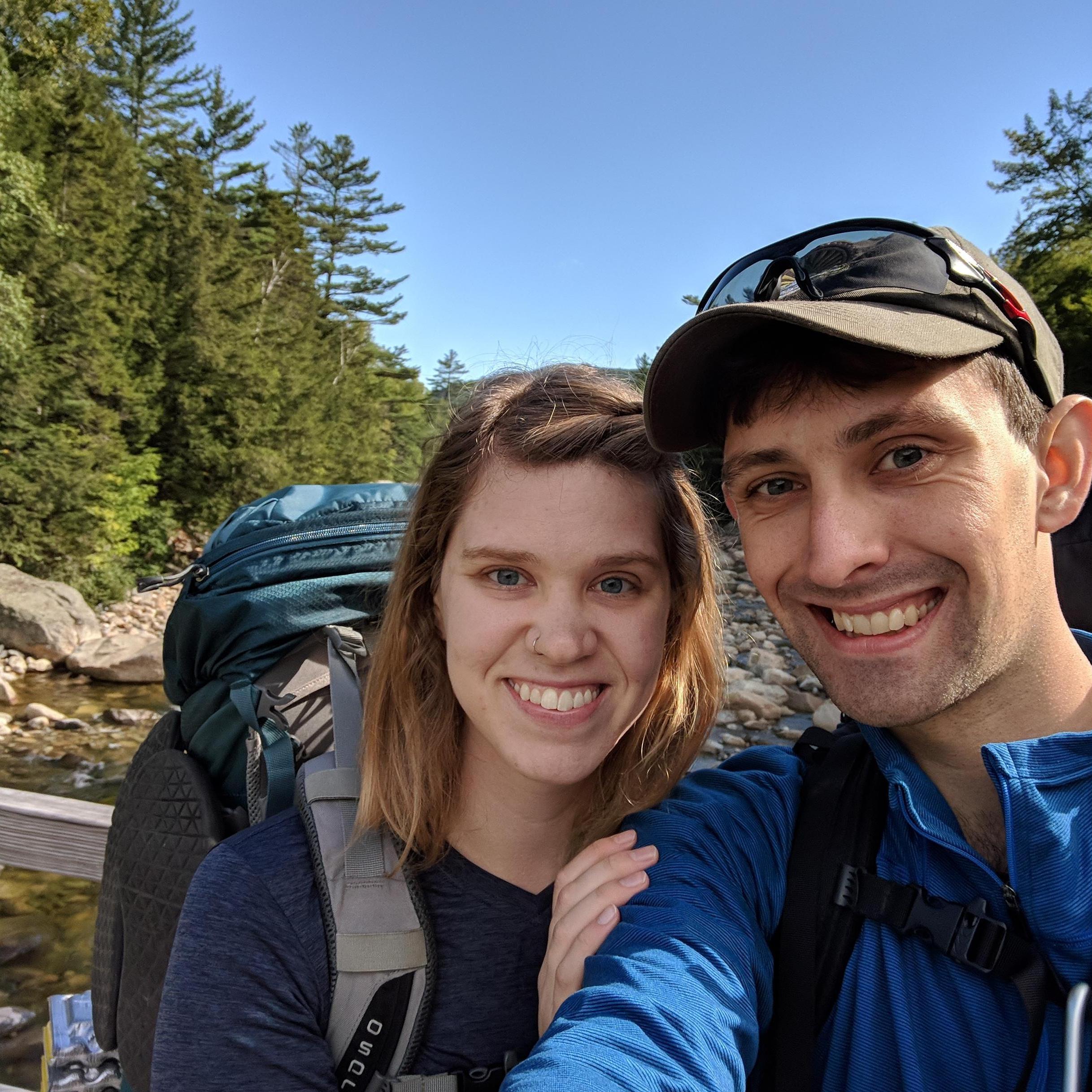 Our first backpacking trip together - the Pemi Loop in the White Mountains