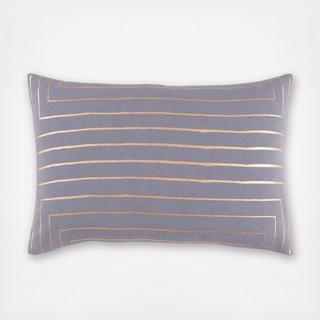 Crescent Striped Lumbar Throw Pillow