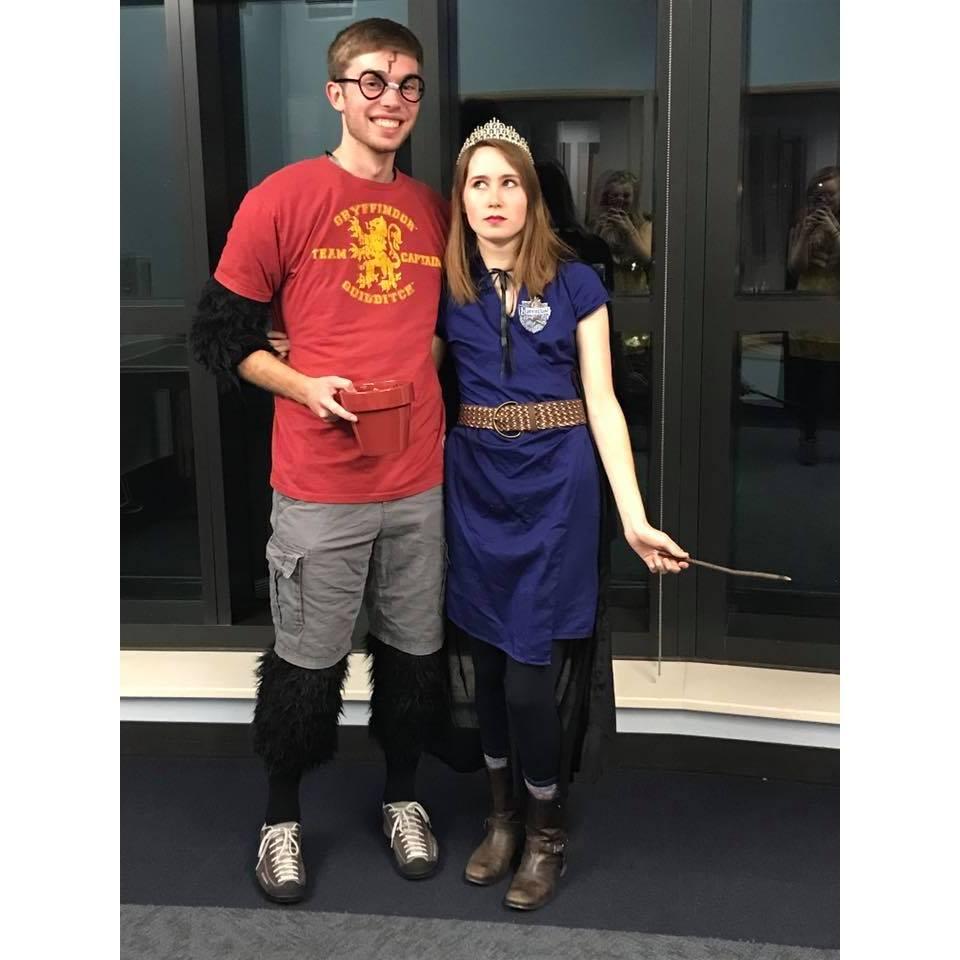 For one Halloween at Lawrence me and the gals went as the 4 houses in Harry Potter, so Jamie had to be a "Hairy Potter". Fall 2017.