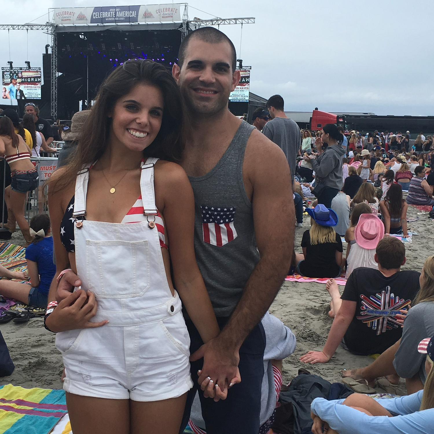 Our first concert together! We saw Tim McGraw in Wildwood, NJ