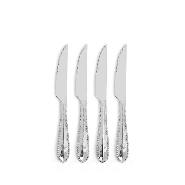 Molten Steak Knife Set - Silver