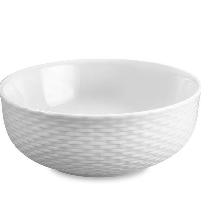 Pillivuyt Basketweave Porcelain Cereal Bowls, Set of 4