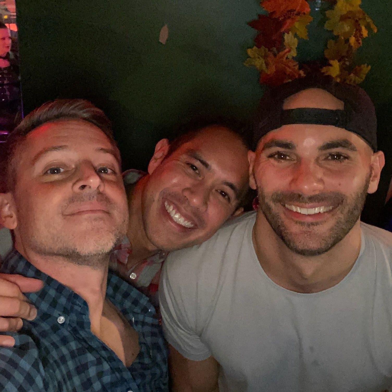 Celebrating Halloween with Andrew at Duplex in The Village, NYC.