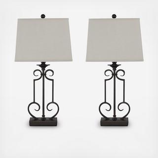 Ainslie Table Lamp, Set of 2
