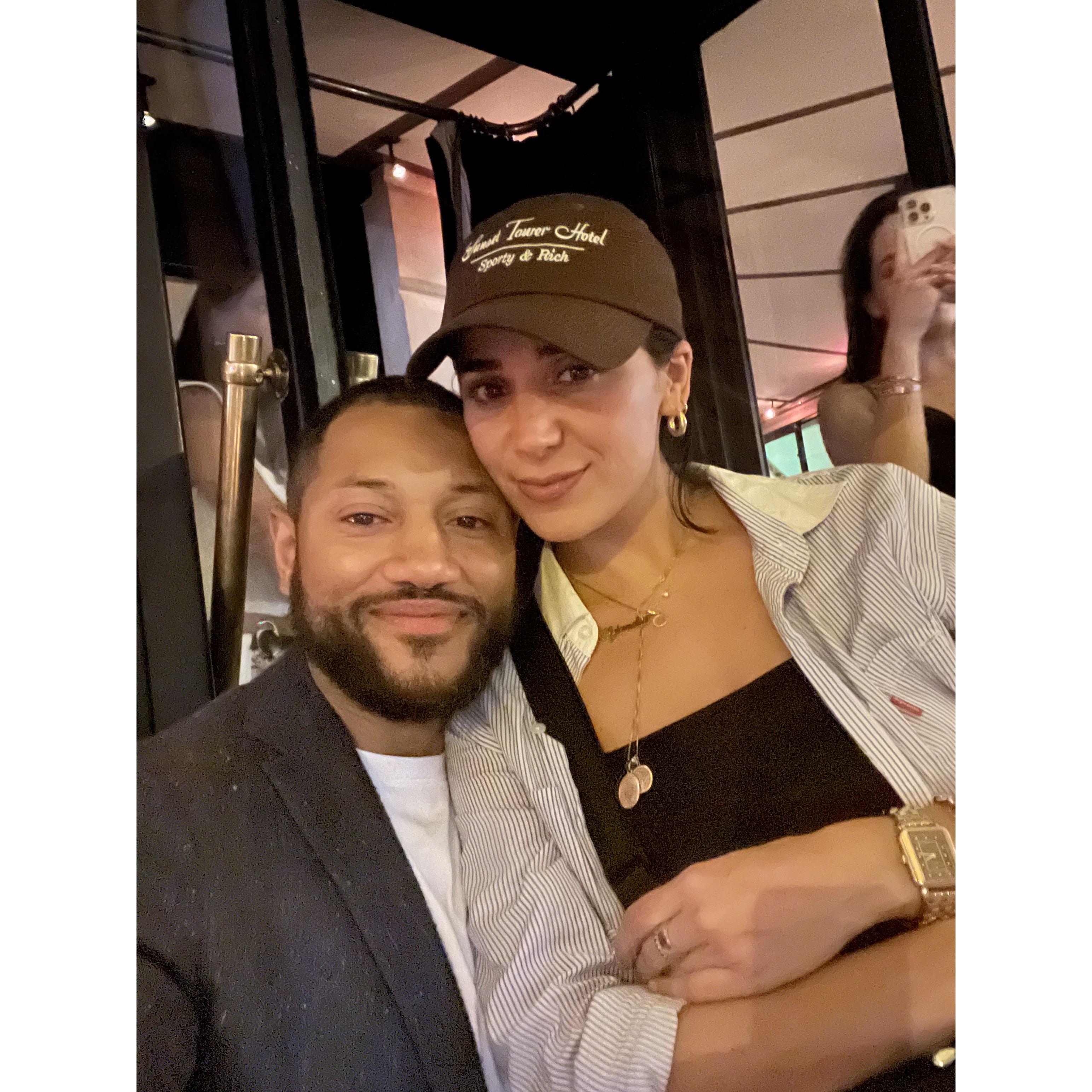 Our first night in Paris together
