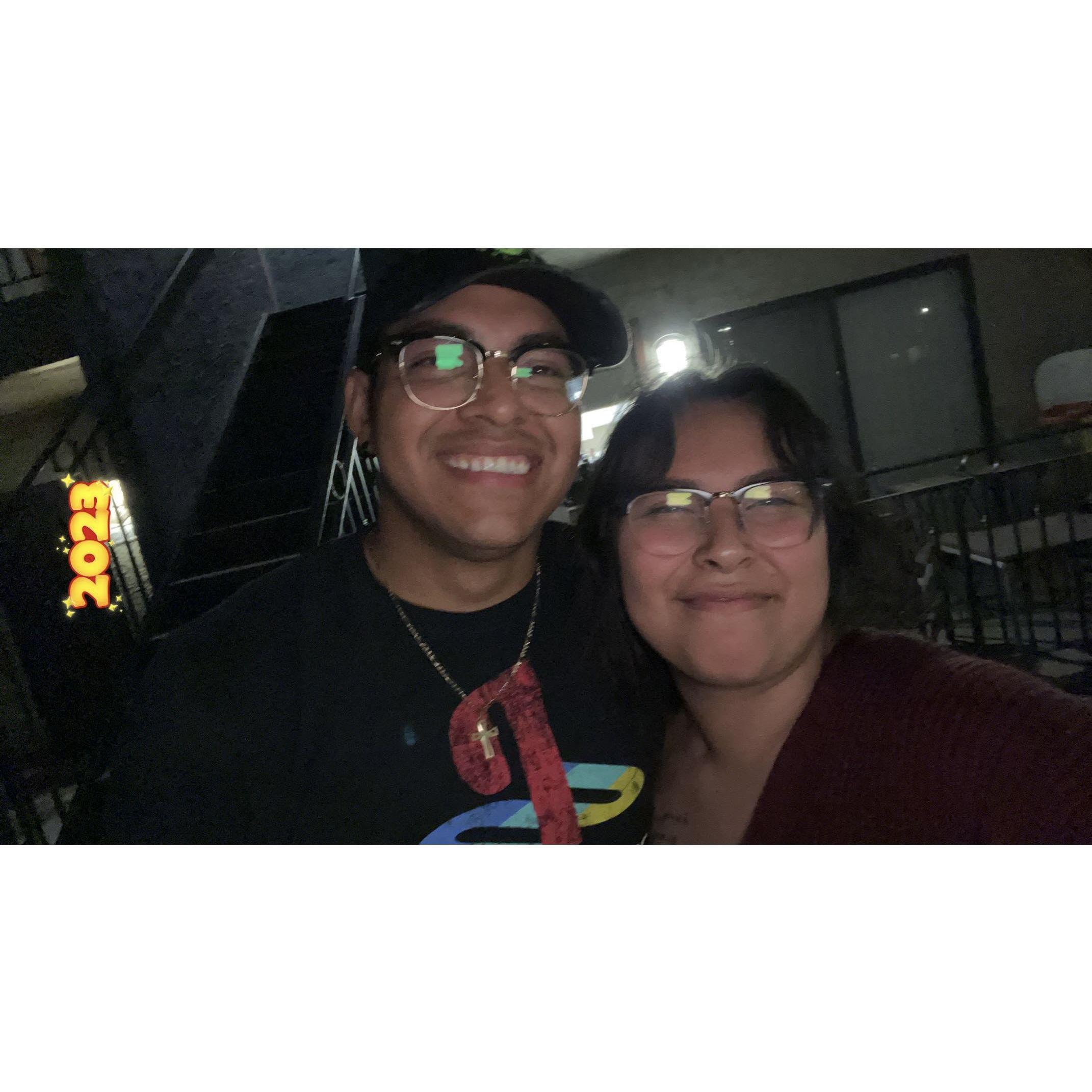 Jan. 2023, Our first New Years together!