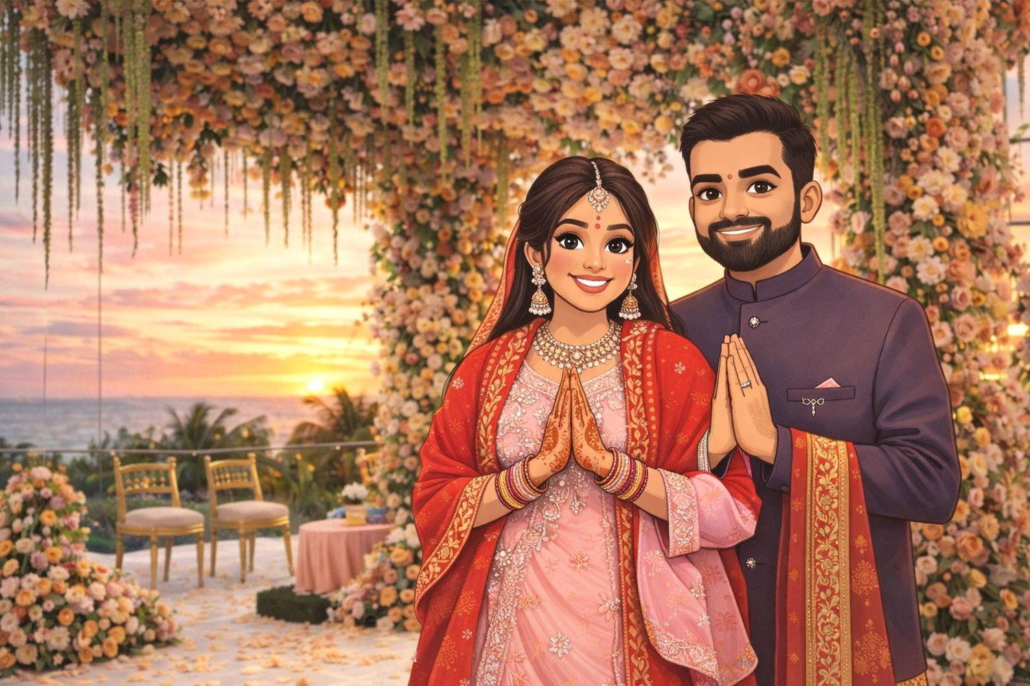 The Wedding Website of Mehul P and Namrata P