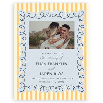 Honey, Yellow Wedding Digital Save the Date - Imogen Photo
