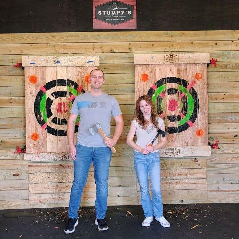 Went ax throwing!
