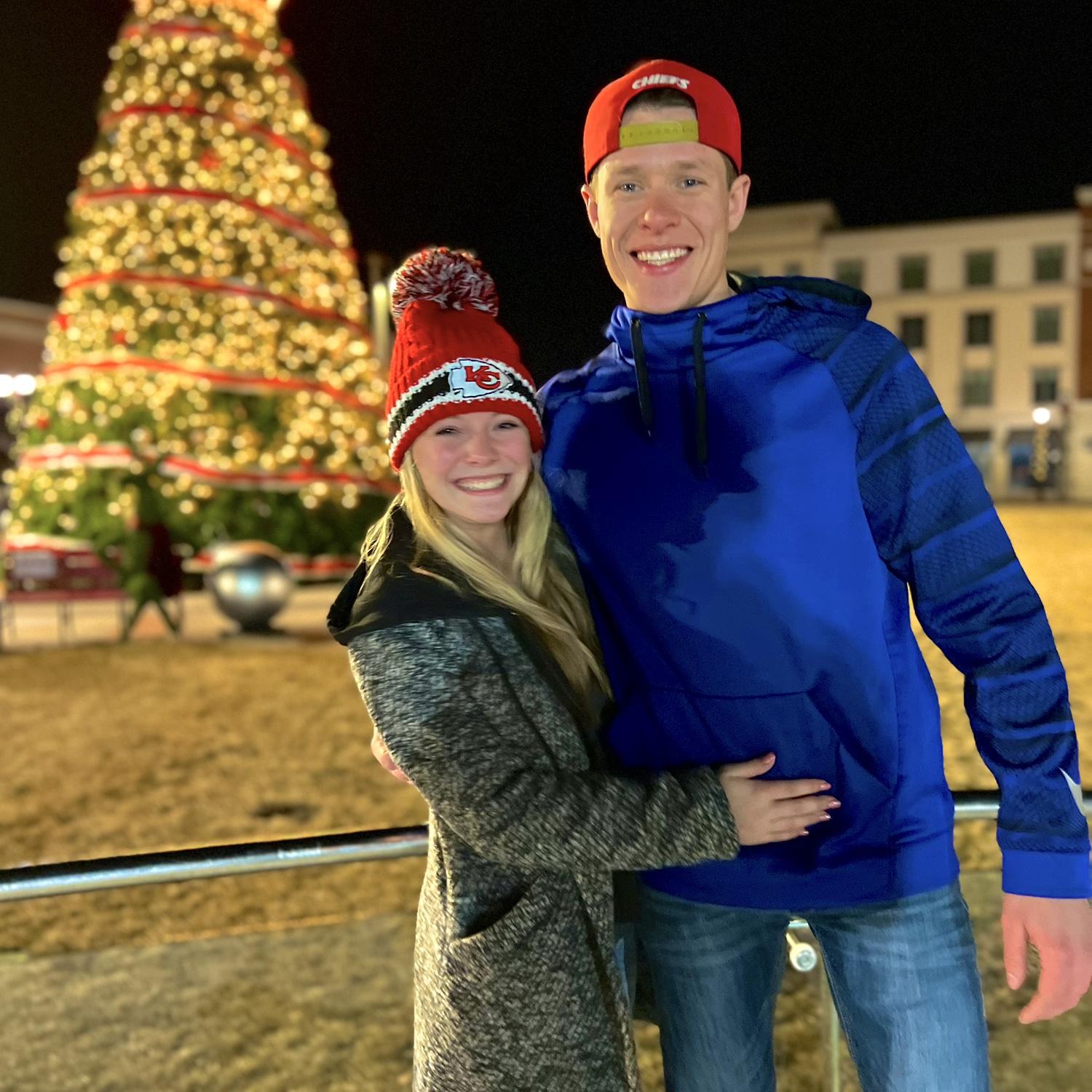 Ice skating at Crown Center