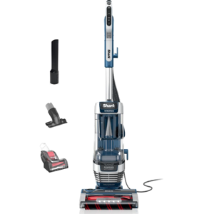 Shark Upright Vacuum, Stratos with DuoClean PowerFins, HairPro, Powered Lift-Away, Self-Cleaning Brushroll, & Odor Neutralizer Technology, Navy, AZ3002
