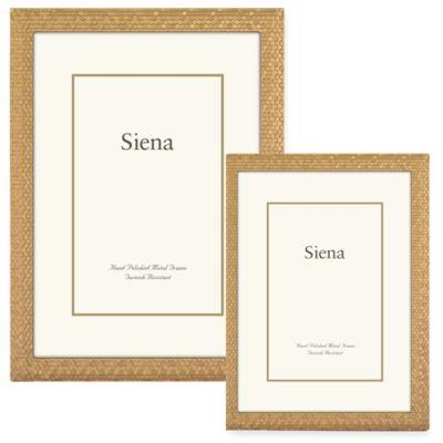 Siena Metallics 5-Inch x 7-Inch Glitter Frame in Gold