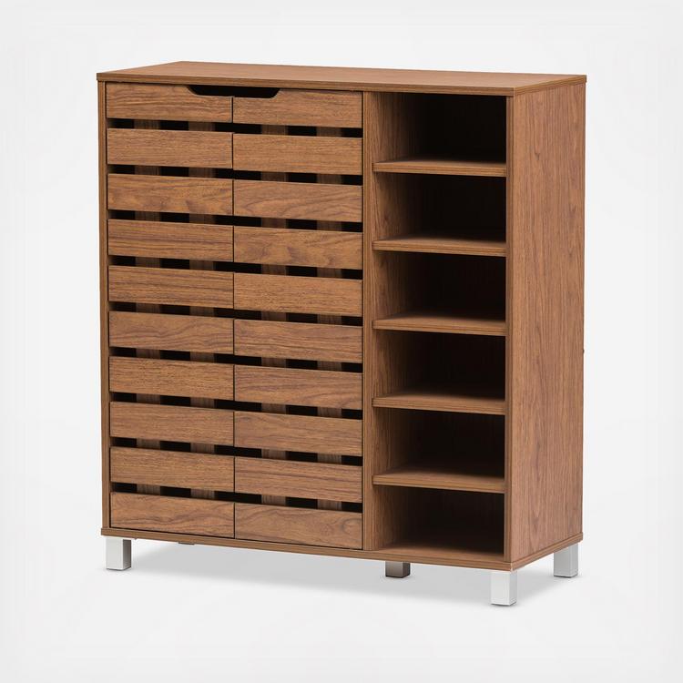 Baxton Studio, Shirley 2-Door Shoe Cabinet | Zola