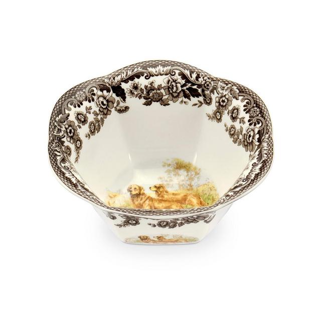 Spode Woodland Golden Retriever Nut Bowl