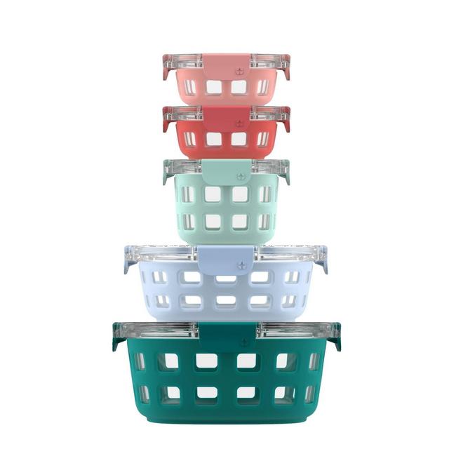 Ello 10pc Mixed Glass Rounds Set