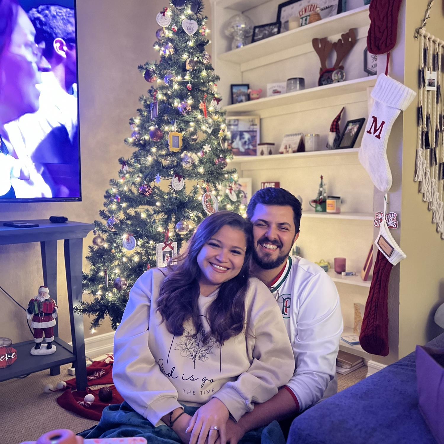 First Christmas together - 3 days after we got engaged! :)