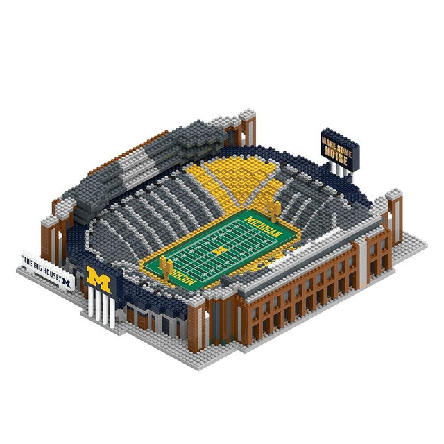 FOCO NCAA Unisex-Adult 3D BRXLZ Puzzle Team Football Stadium