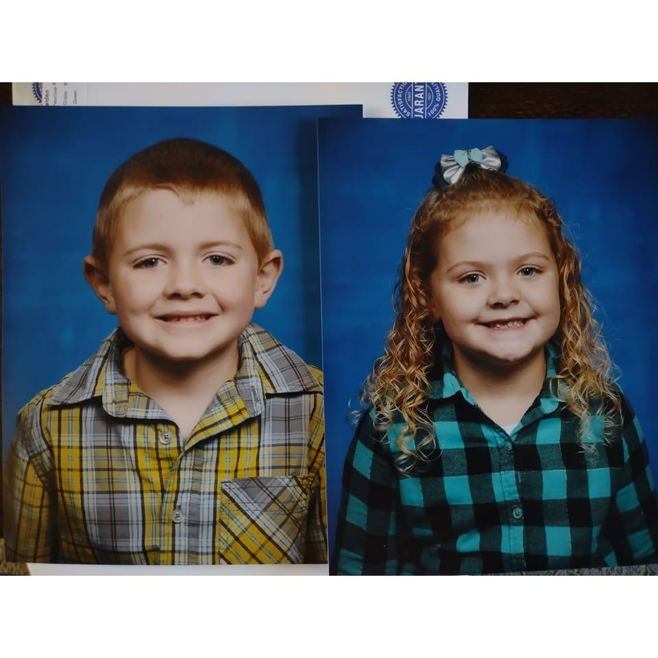 First school pictures for the kiddos 2022-2023