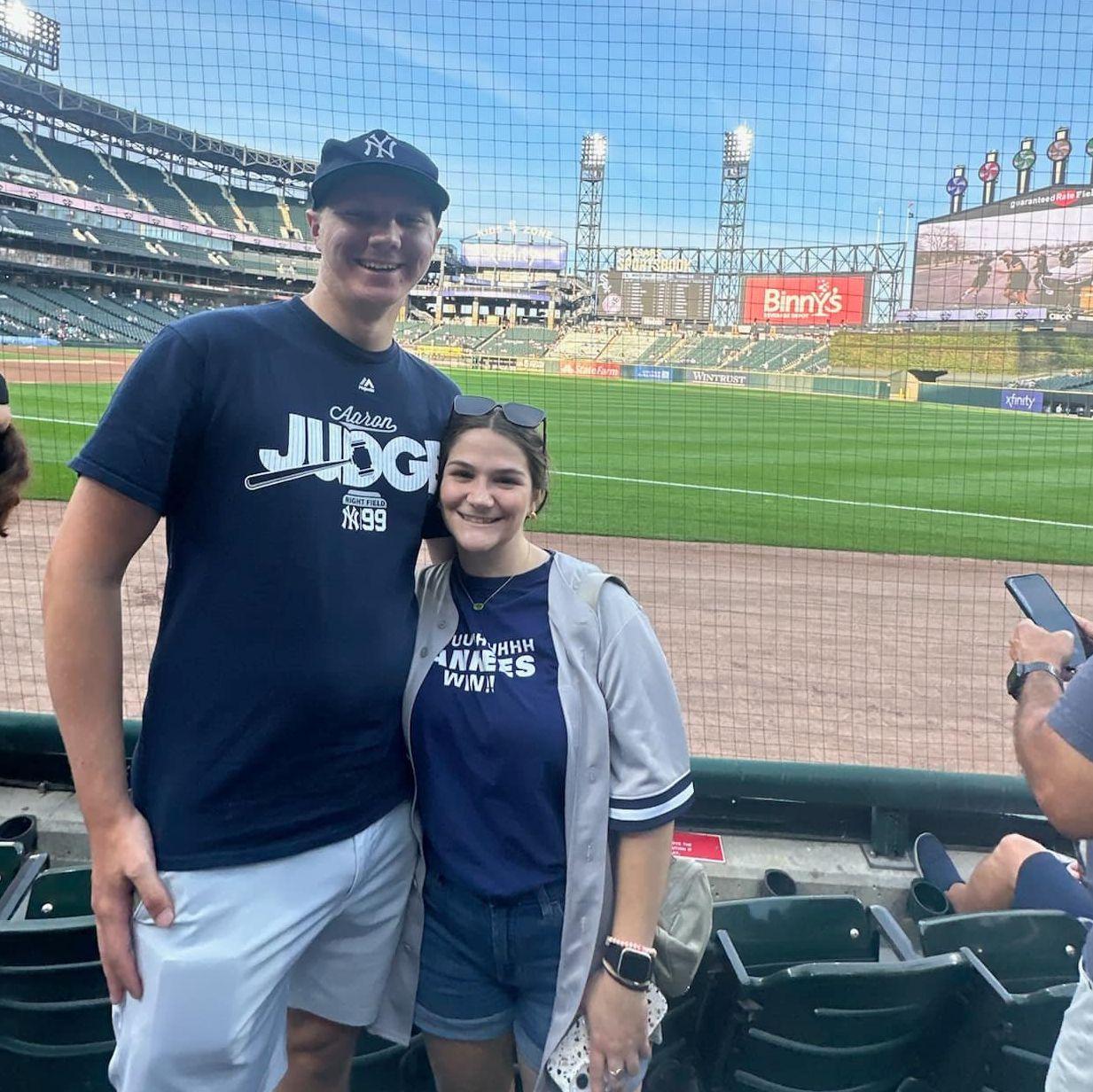Convincing Erik to be a Yankees fan, Chicago August 2024