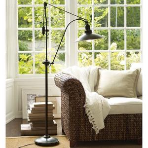 Glendale Pulley Task Floor Lamp, Bronze Finish