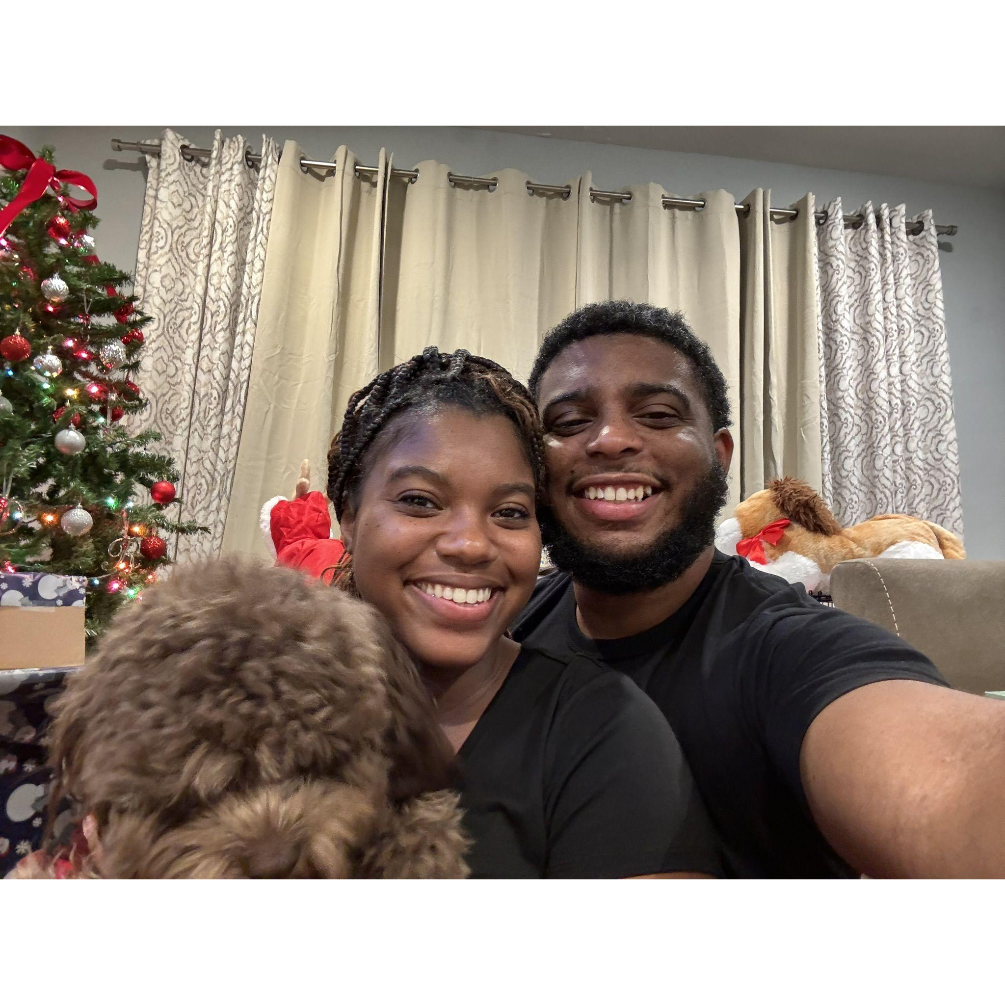 Destini, Robert and Kovu celebrate our first Christmas together!