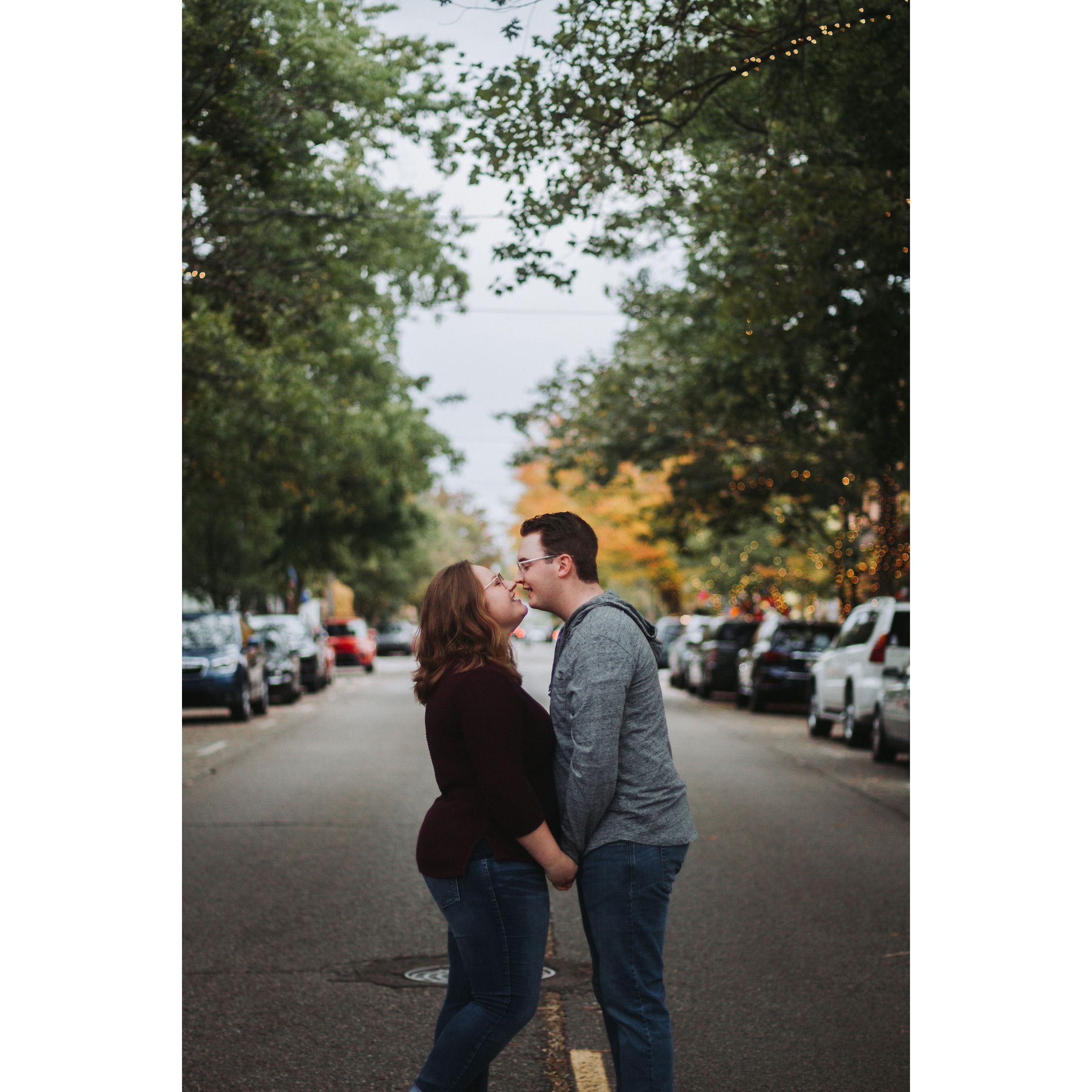 Our first professional pictures taken together.